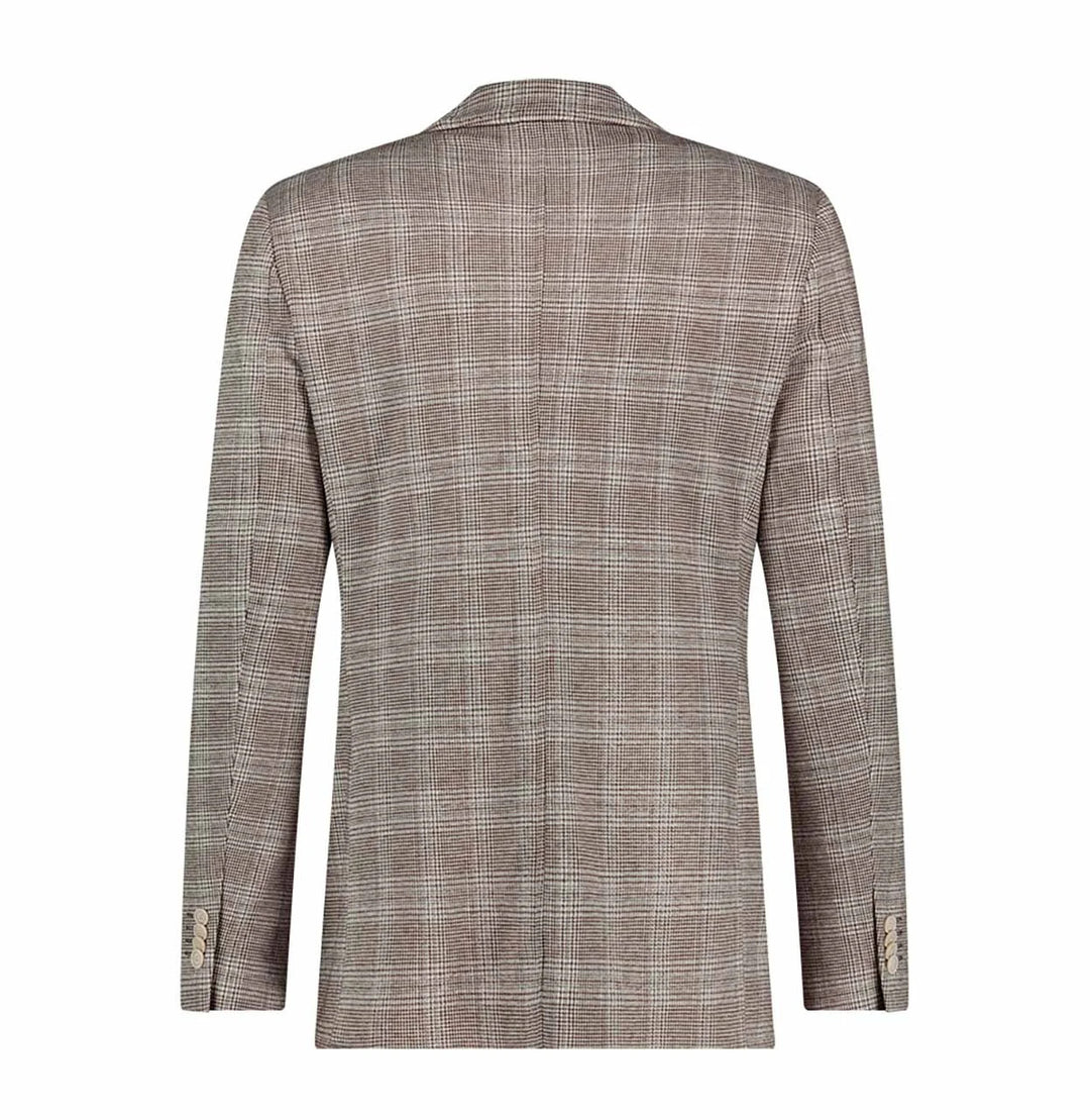 Blue Industry colbert JBIS24-M17-55% polyester, 39% viskose, 6% elasthaan-HEREN PAKKEN & COLBERTS-Bruin