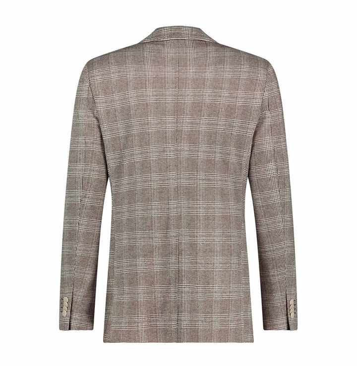 Blue Industry colbert JBIS24-M17-55% polyester, 39% viskose, 6% elasthaan-HEREN PAKKEN & COLBERTS-Bruin