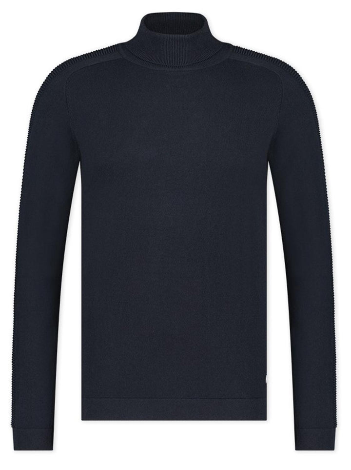Blue Industry coltrui-95% katoen, 5% kashmier-HEREN TRUIEN & VESTEN-Blauw