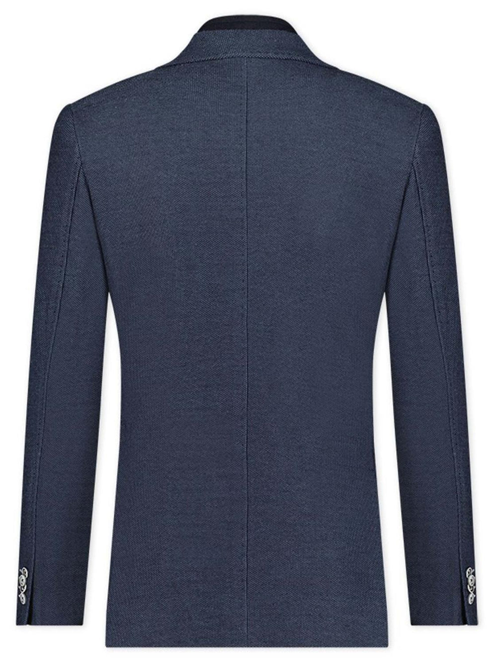 Blue Industry jersey colbert-55% polyester, 45% viskose-HEREN PAKKEN & COLBERTS-Blauw