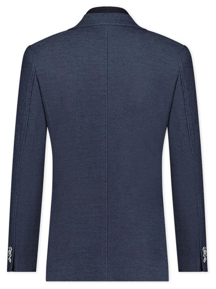 Blue Industry jersey colbert-55% polyester, 45% viskose-HEREN PAKKEN & COLBERTS-Blauw