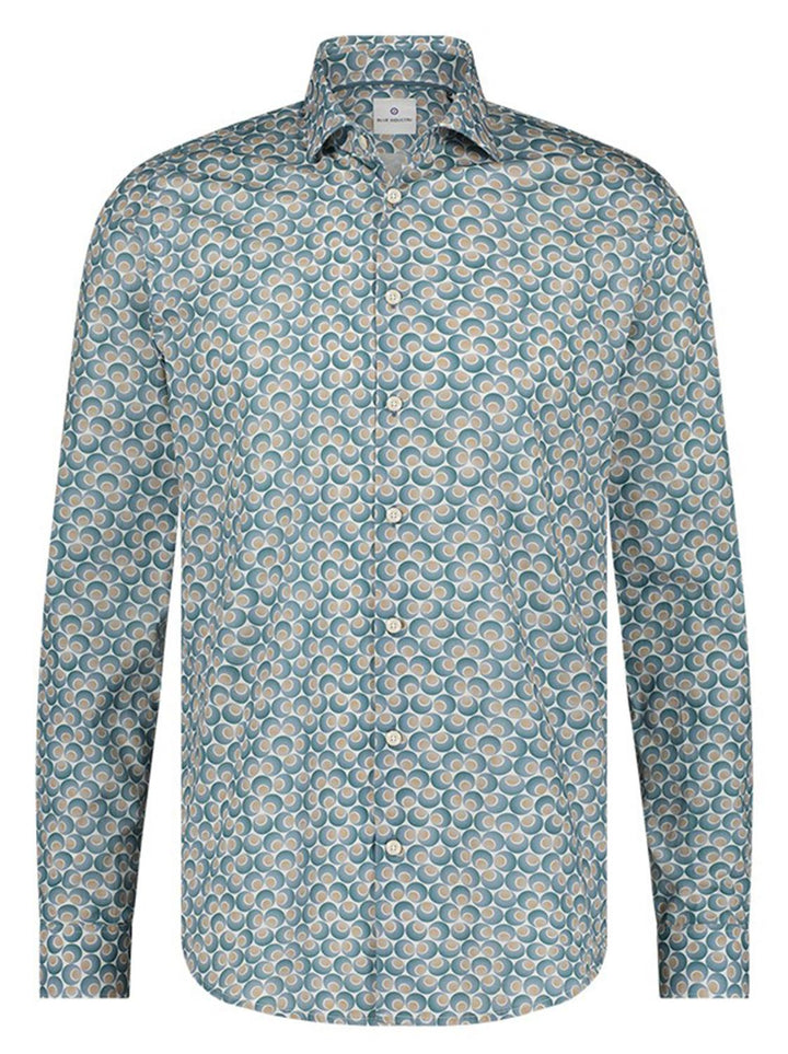 Blue Industry katoenen shirt-100% katoen-HEREN SHIRTS-Groen