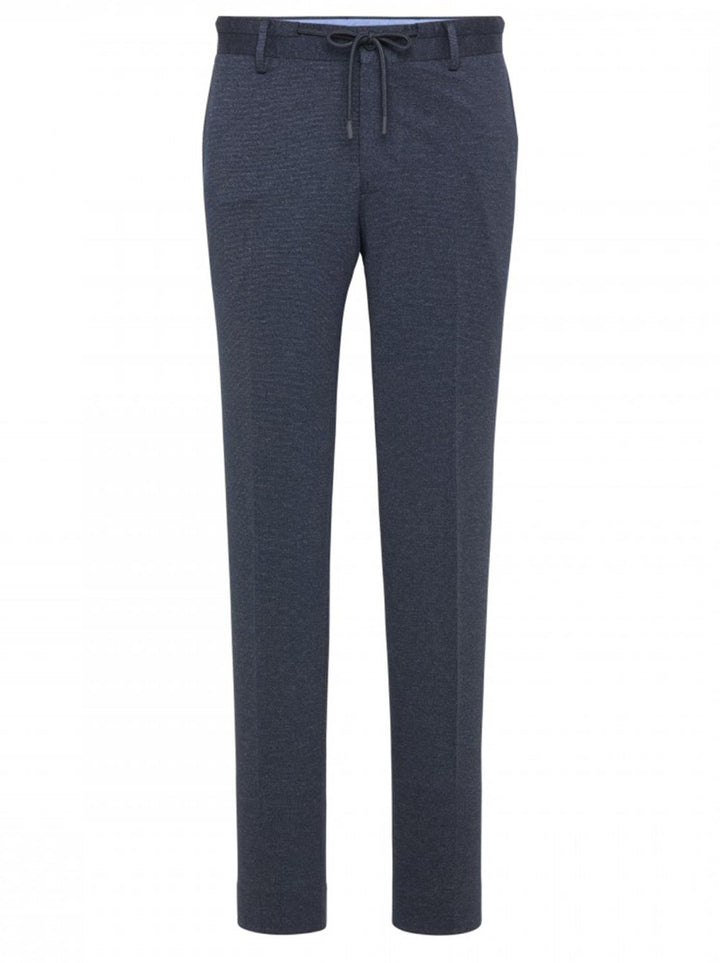 Blue Industry travel chino-48% viskose, 47% polyester, 5% elasthaan-HEREN PAKKEN & COLBERTS-Blauw