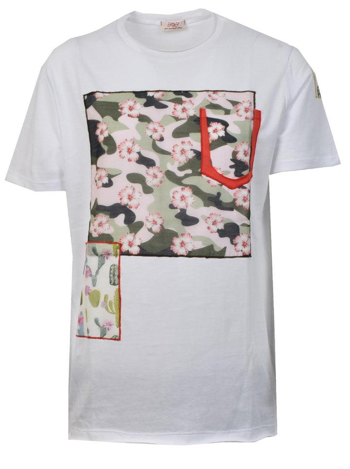 BOB Betty t-shirt-100% katoen-HEREN POLO'S & T-SHIRTS-Wit