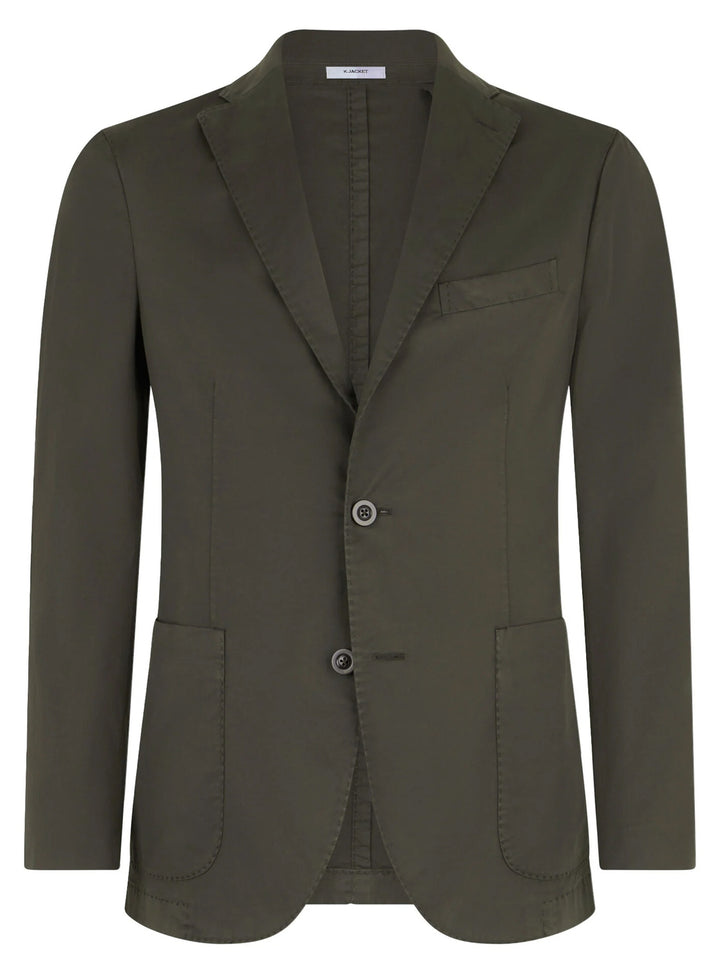 BOGLIOLI colbert groen-52% katoen, 48% linnen -HEREN PAKKEN & COLBERTS-Groen