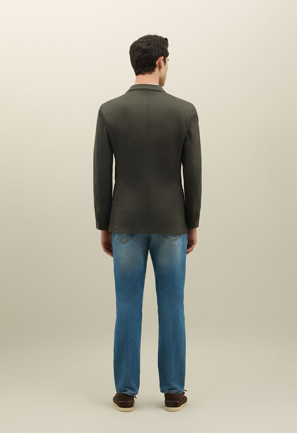 BOGLIOLI colbert groen-52% katoen, 48% linnen -HEREN PAKKEN & COLBERTS-Groen