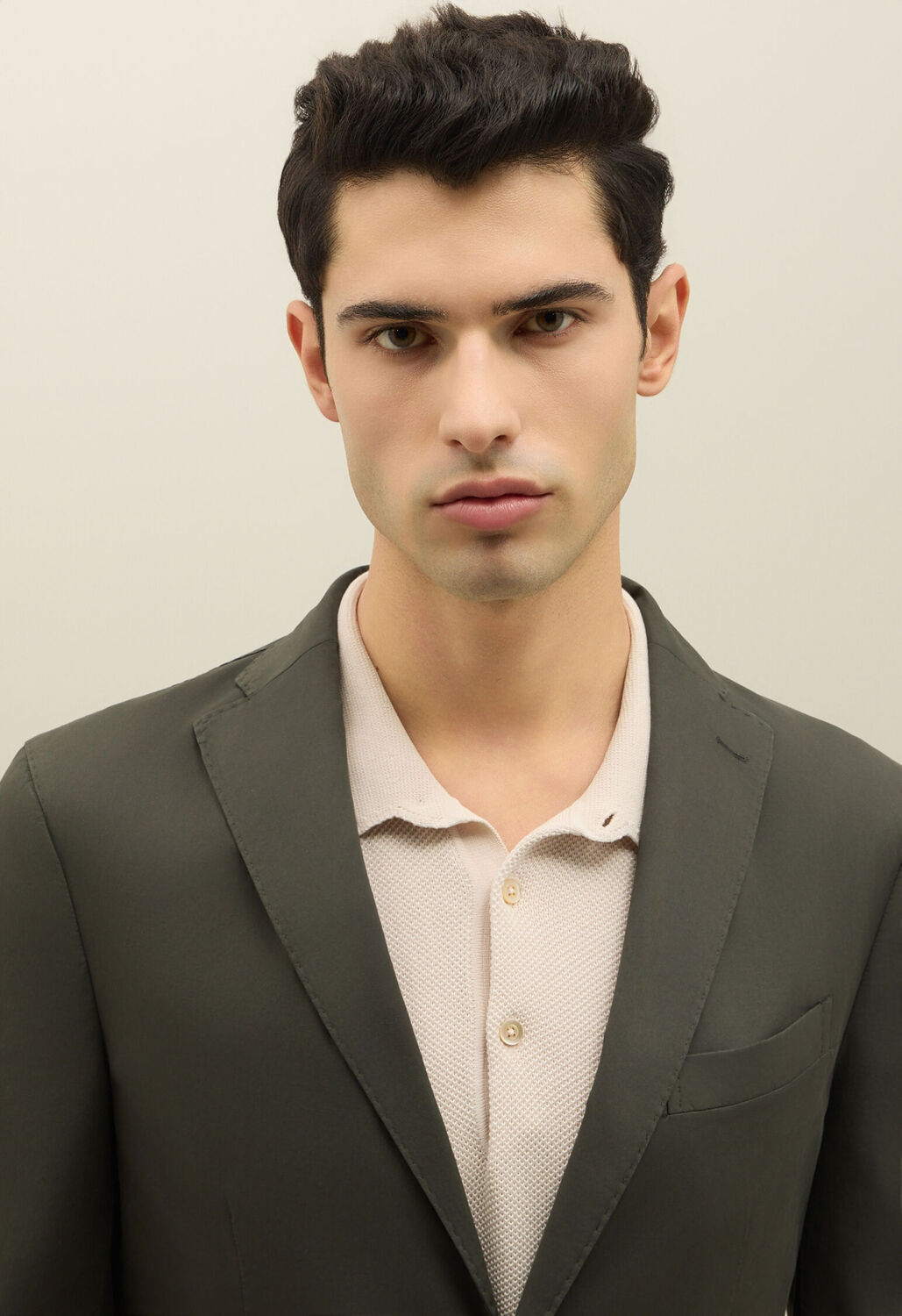 BOGLIOLI colbert groen-52% katoen, 48% linnen -HEREN PAKKEN & COLBERTS-Groen