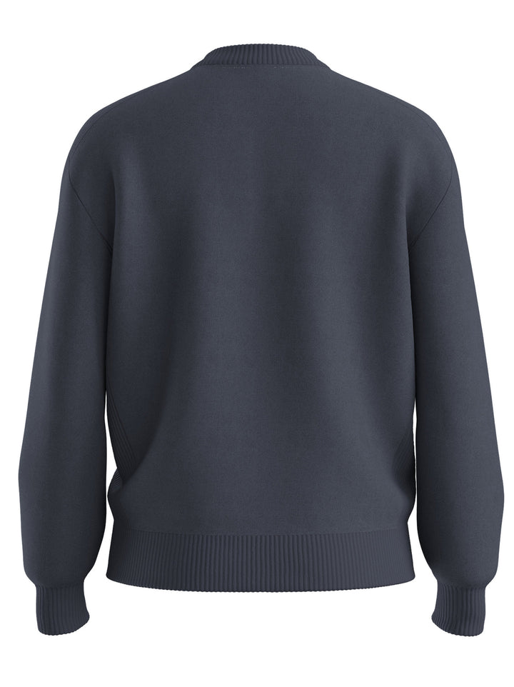 BOSS Akapulko Trui – Blauw-100% katoen-HEREN TRUIEN & VESTEN-Blauw