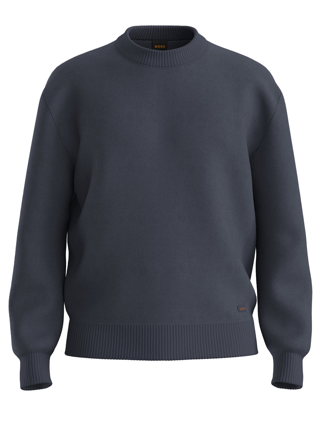 BOSS Akapulko Trui – Blauw-100% katoen-HEREN TRUIEN & VESTEN-Blauw