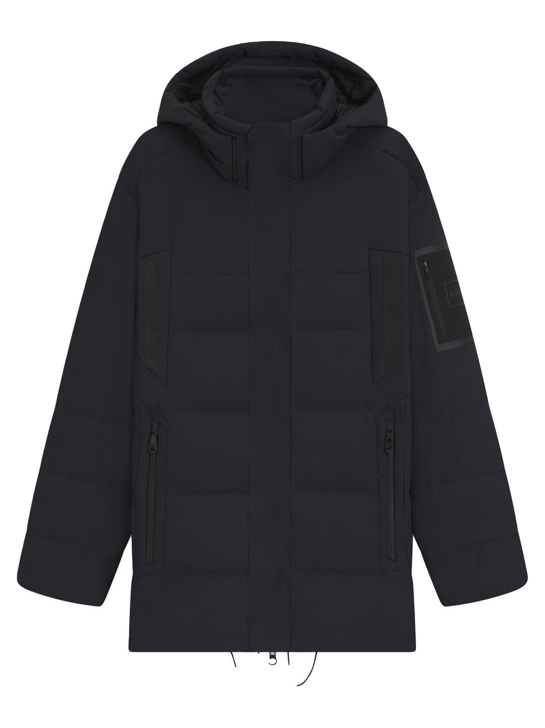 BOSS BLOCK-X Parka – Blauw-100% polyester-HEREN JASSEN & JACKS-Blauw