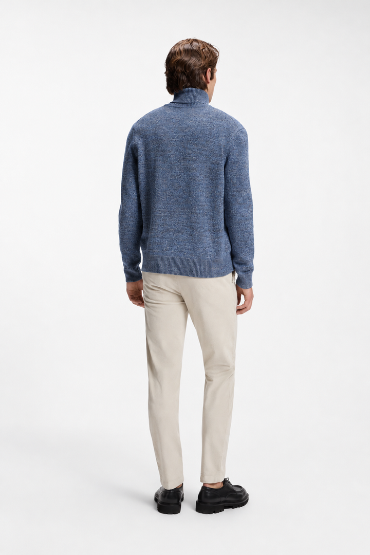 BOSS C-Floriano Coltrui – Blauw-100% wol-HEREN TRUIEN & VESTEN-Blauw