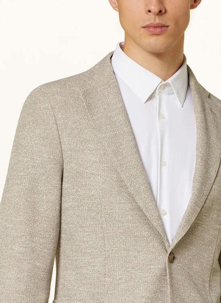 BOSS C-Hanry Jacket-Buitenkant: 66% Polyester, 34% Katoen-HEREN PAKKEN & COLBERTS-Beige