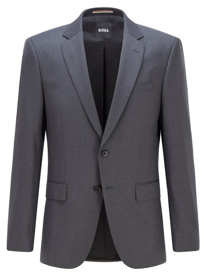 BOSS colbert H-HUGE-B1-100% wol-HEREN PAKKEN & COLBERTS-Grijs