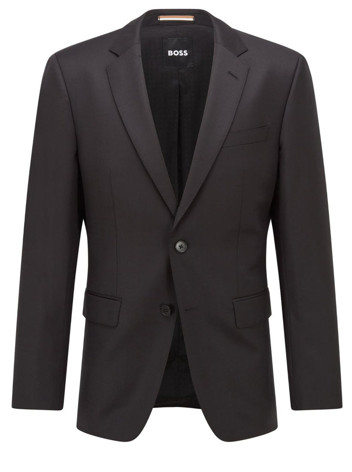 BOSS colbert H-HUGE-B1-100% wol-HEREN PAKKEN & COLBERTS-Zwart