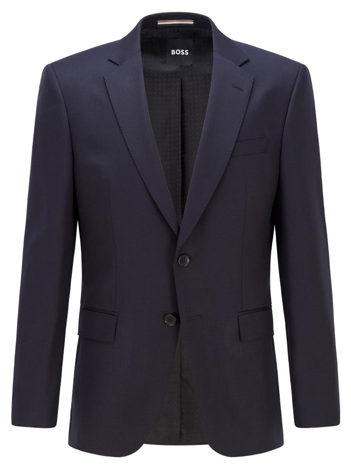 BOSS colbert HUGE B1-100% wol-HEREN PAKKEN & COLBERTS-Blauw