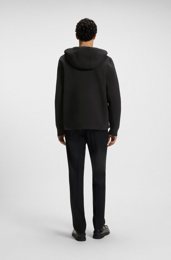 BOSS Full-Zip Softshell Hoodie – Zwart-100% polyamide-HEREN JASSEN & JACKS-Zwart