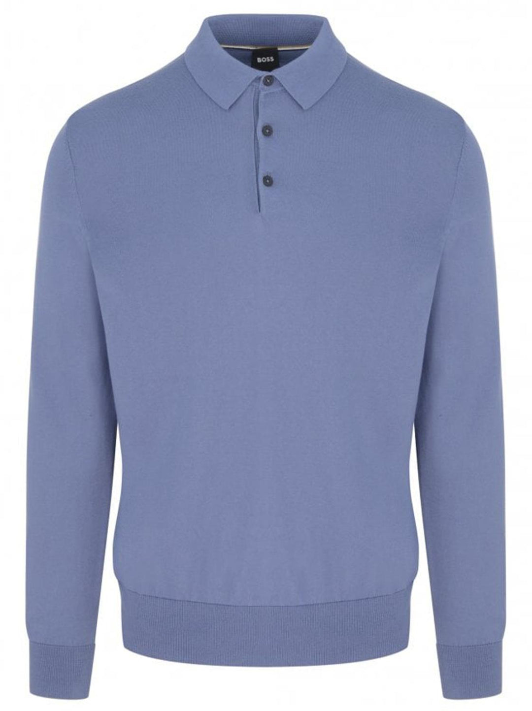 BOSS Gemello-P trui polokraag-100% katoen-HEREN TRUIEN & VESTEN-Blauw