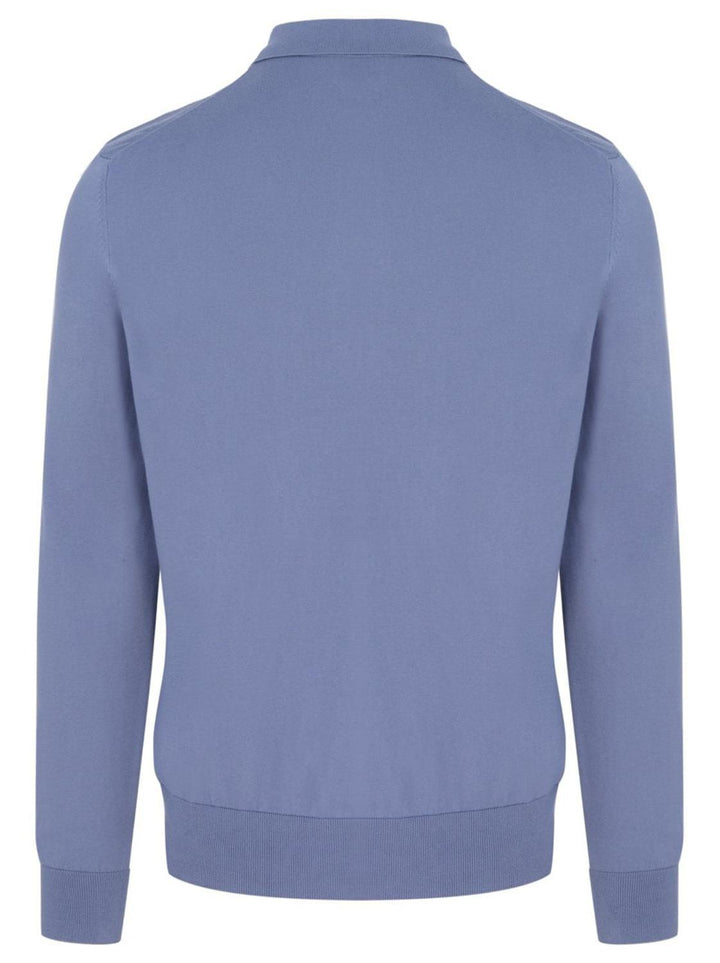 BOSS Gemello-P trui polokraag-100% katoen-HEREN TRUIEN & VESTEN-Blauw