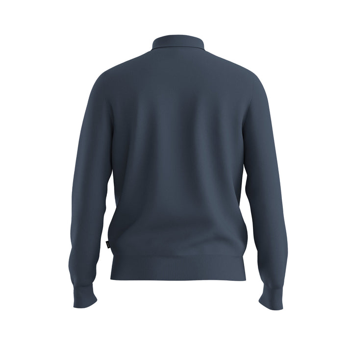BOSS Gemello‑P Trui Polokraag – Blauw-100% katoen-HEREN TRUIEN & VESTEN-Blauw