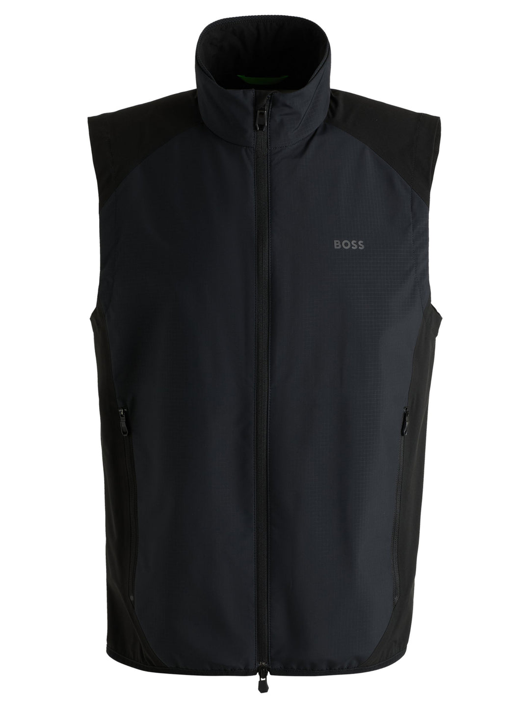 BOSS Green Body Warmer – Zwart-100% polyester-HEREN JASSEN & JACKS-Zwart