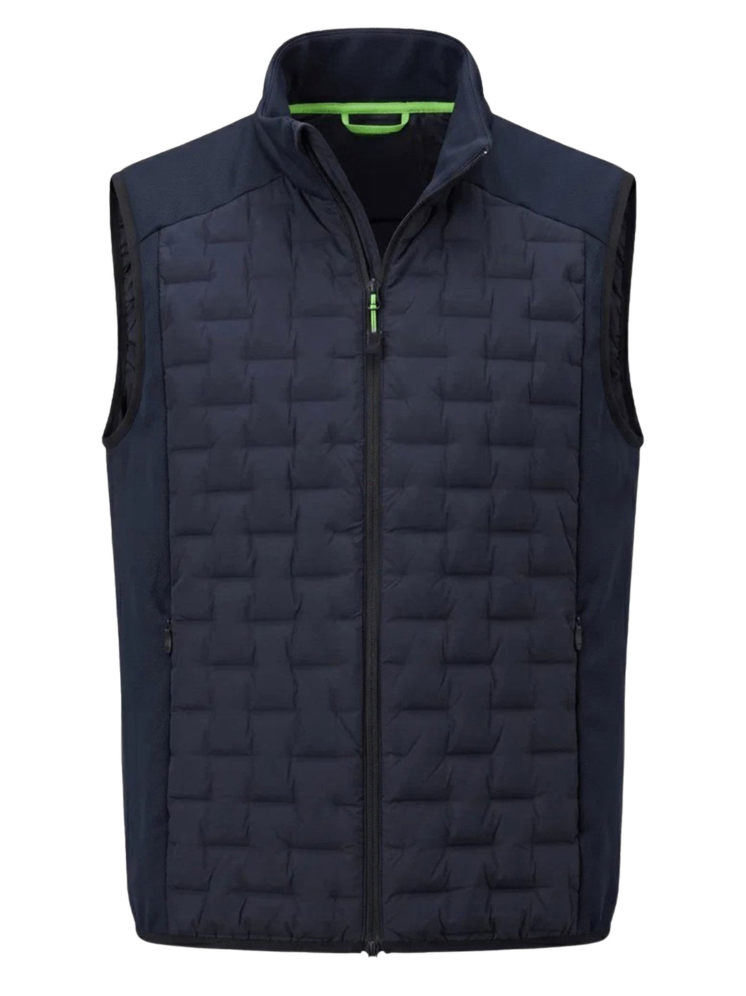 BOSS Green bodywarmer – Blauw-86% polyamide, 14% elastaan-HEREN JASSEN & JACKS-Blauw