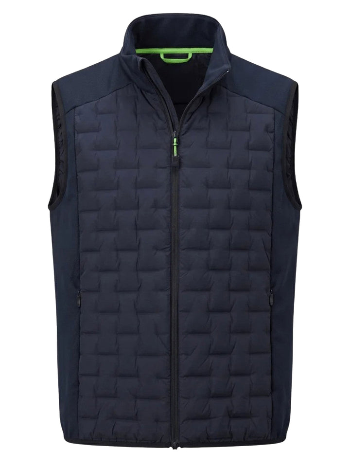 BOSS Green bodywarmer – Blauw-86% polyamide, 14% elastaan-HEREN JASSEN & JACKS-Blauw
