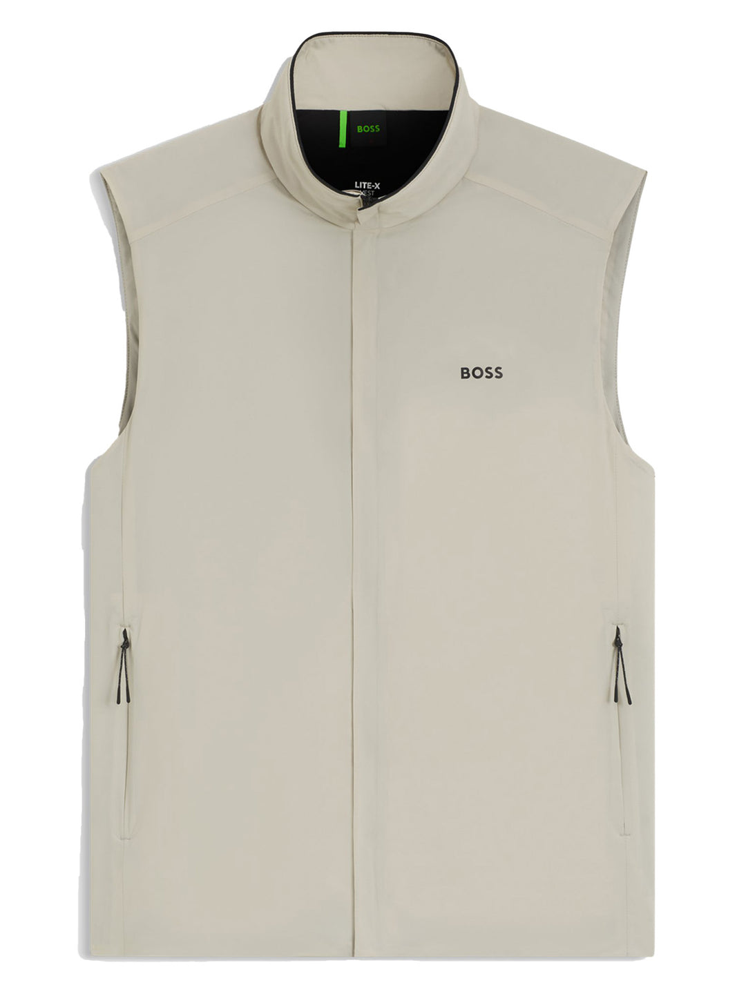 BOSS Green Bodywarmer OW Lite‑X – Beige-100% polyamide-HEREN JASSEN & JACKS-Beige
