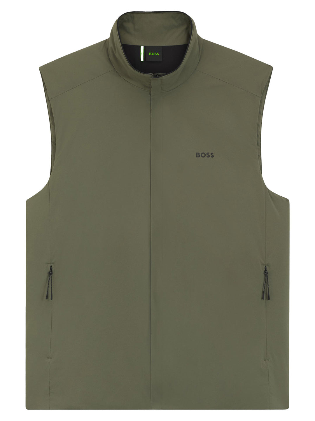 BOSS Green Bodywarmer OW Lite‑X – Groen-100% polyamide-HEREN JASSEN & JACKS-Groen