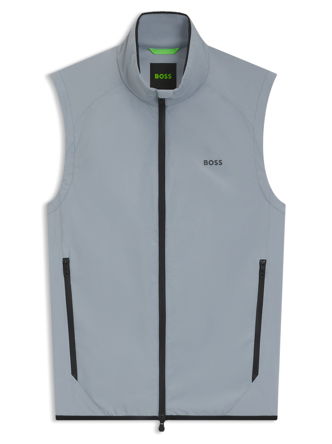 BOSS Green Bodywarmer V_Putt – Grijs-100% polyester-HEREN JASSEN & JACKS-Grijs