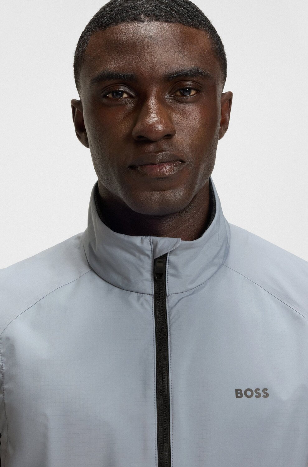 BOSS Green Bodywarmer V_Putt – Grijs-100% polyester-HEREN JASSEN & JACKS-Grijs