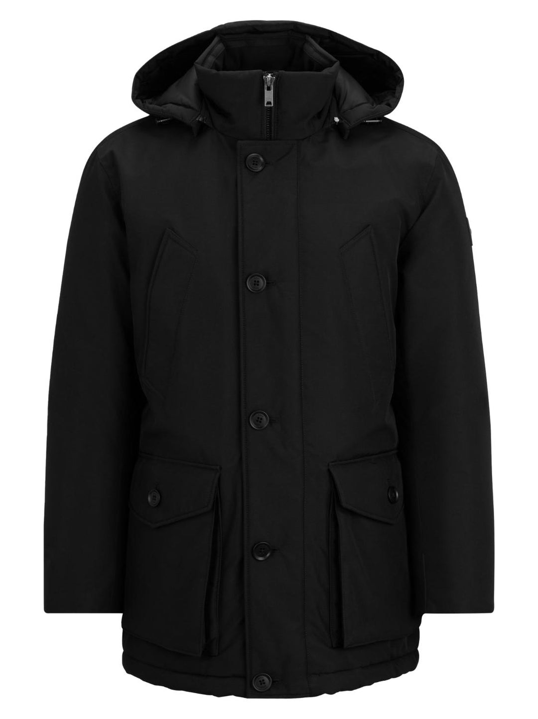 BOSS Green parka OSIASS-100% polyester-HEREN JASSEN & JACKS-Zwart