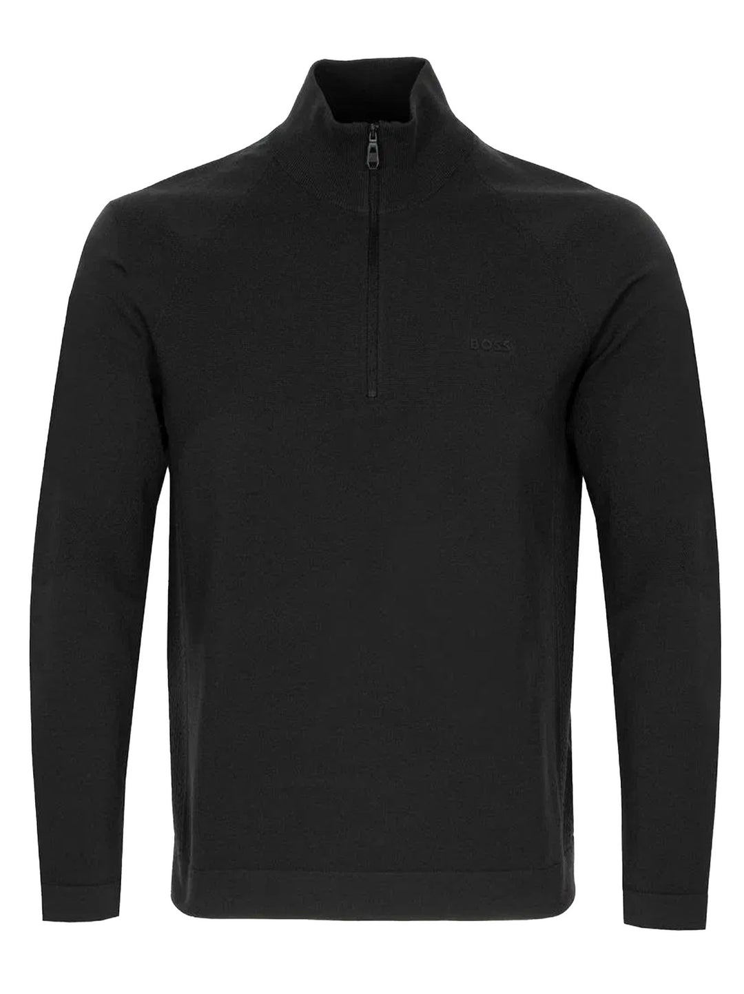 BOSS Green quarter zip trui-Materiaal buitenlaag: 100% polyamide<br />Materiaalverwerking: Breiwerk-HEREN TRUIEN & VESTEN