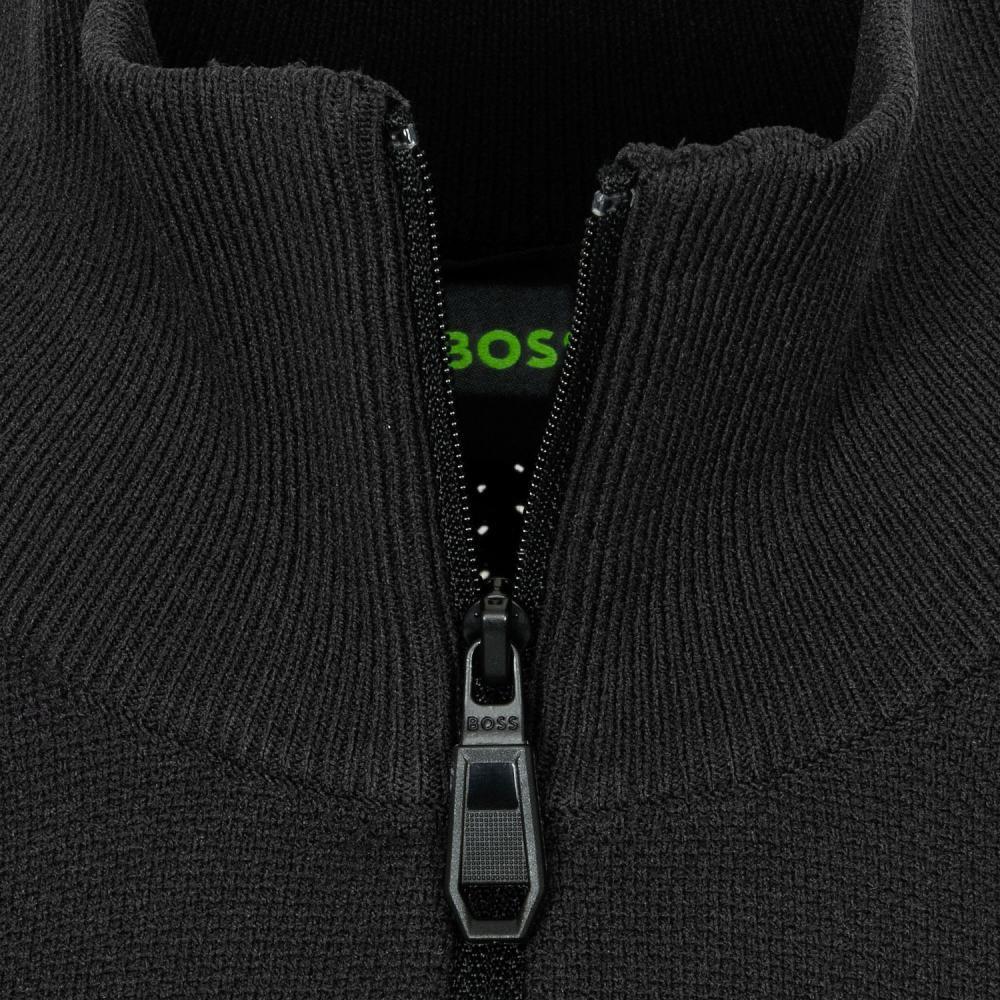 BOSS Green quarter zip trui-Materiaal buitenlaag: 100% polyamide<br />Materiaalverwerking: Breiwerk-HEREN TRUIEN & VESTEN