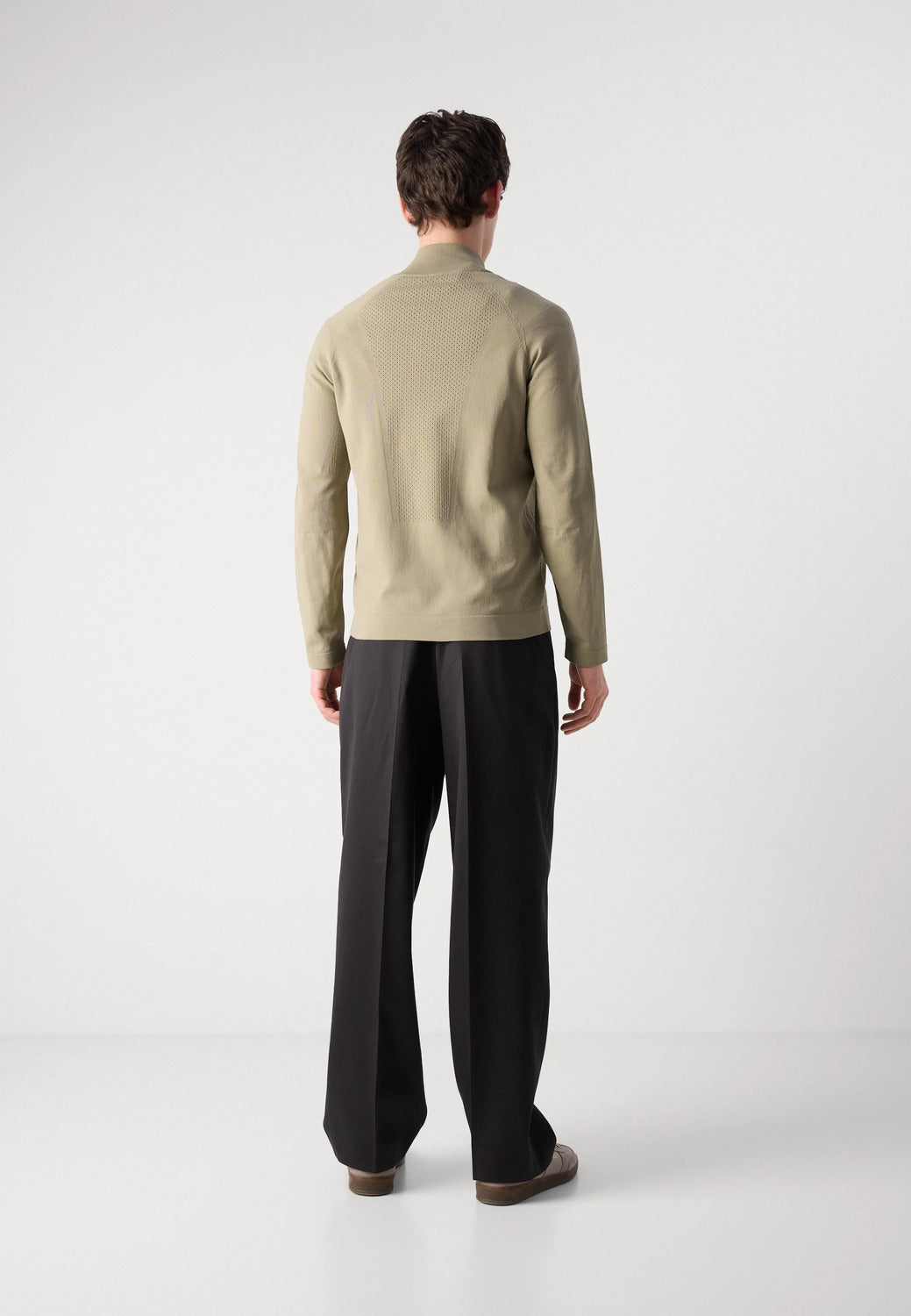 BOSS Green quarter zip trui-Materiaal buitenlaag: 100% polyamide<br />Materiaalverwerking: Breiwerk-HEREN TRUIEN & VESTEN