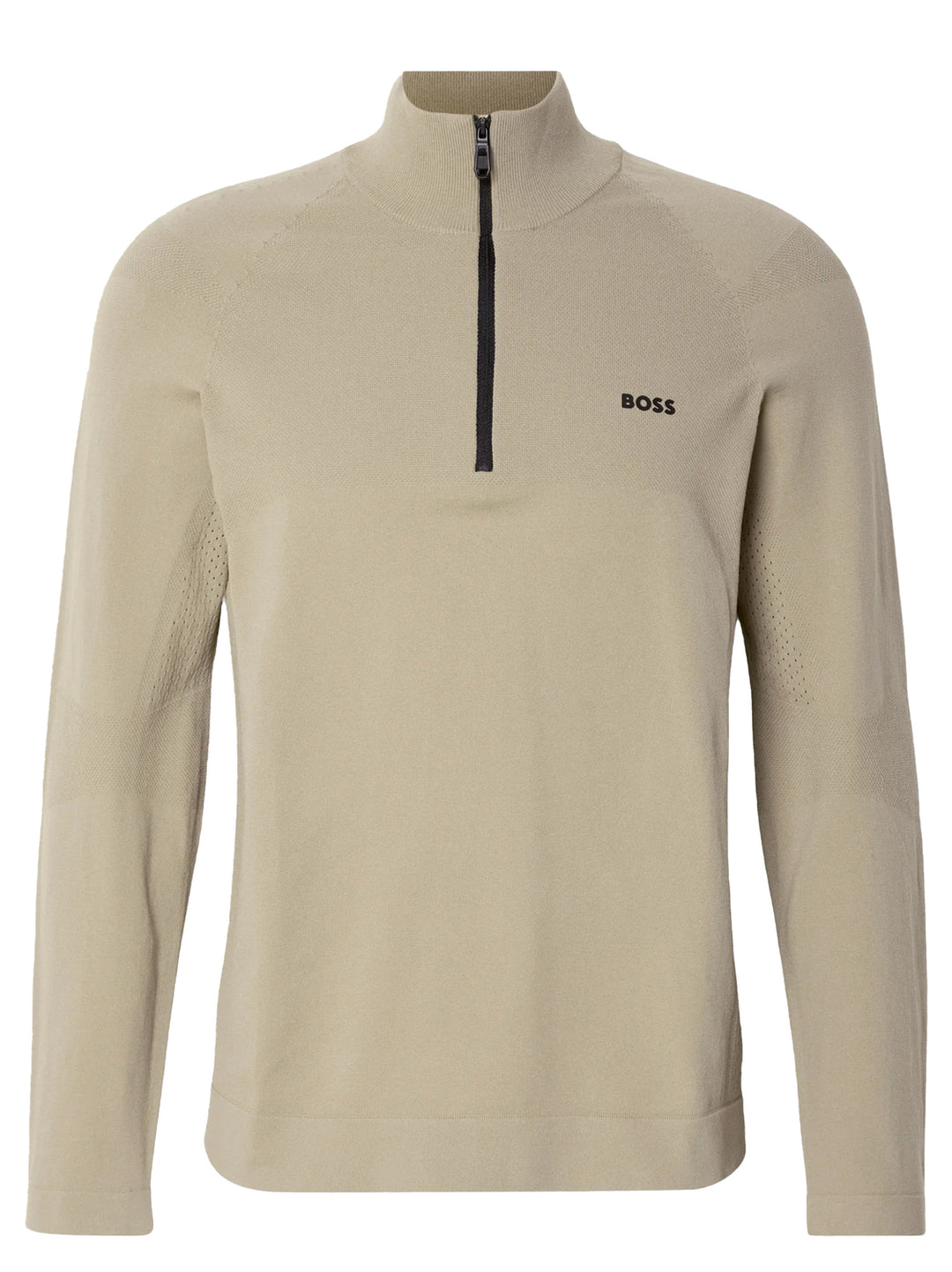 BOSS Green quarter zip trui-Materiaal buitenlaag: 100% polyamide<br />Materiaalverwerking: Breiwerk-HEREN TRUIEN & VESTEN