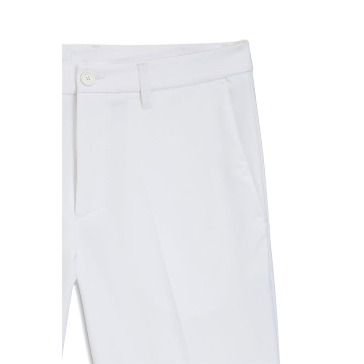 BOSS Green S_Commuter Slim Fit Shorts-95% polyester, 5% elastaan-HEREN BROEKEN-Wit
