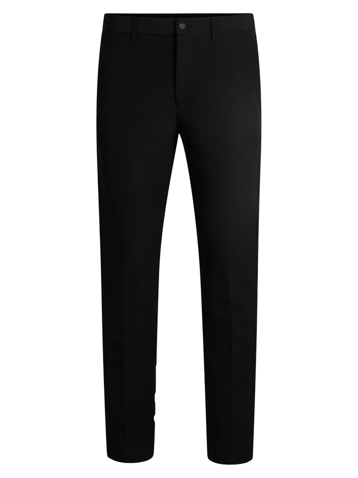 BOSS Green slim fit broek-95% polyester, 5% elasthaan-HEREN BROEKEN-Zwart