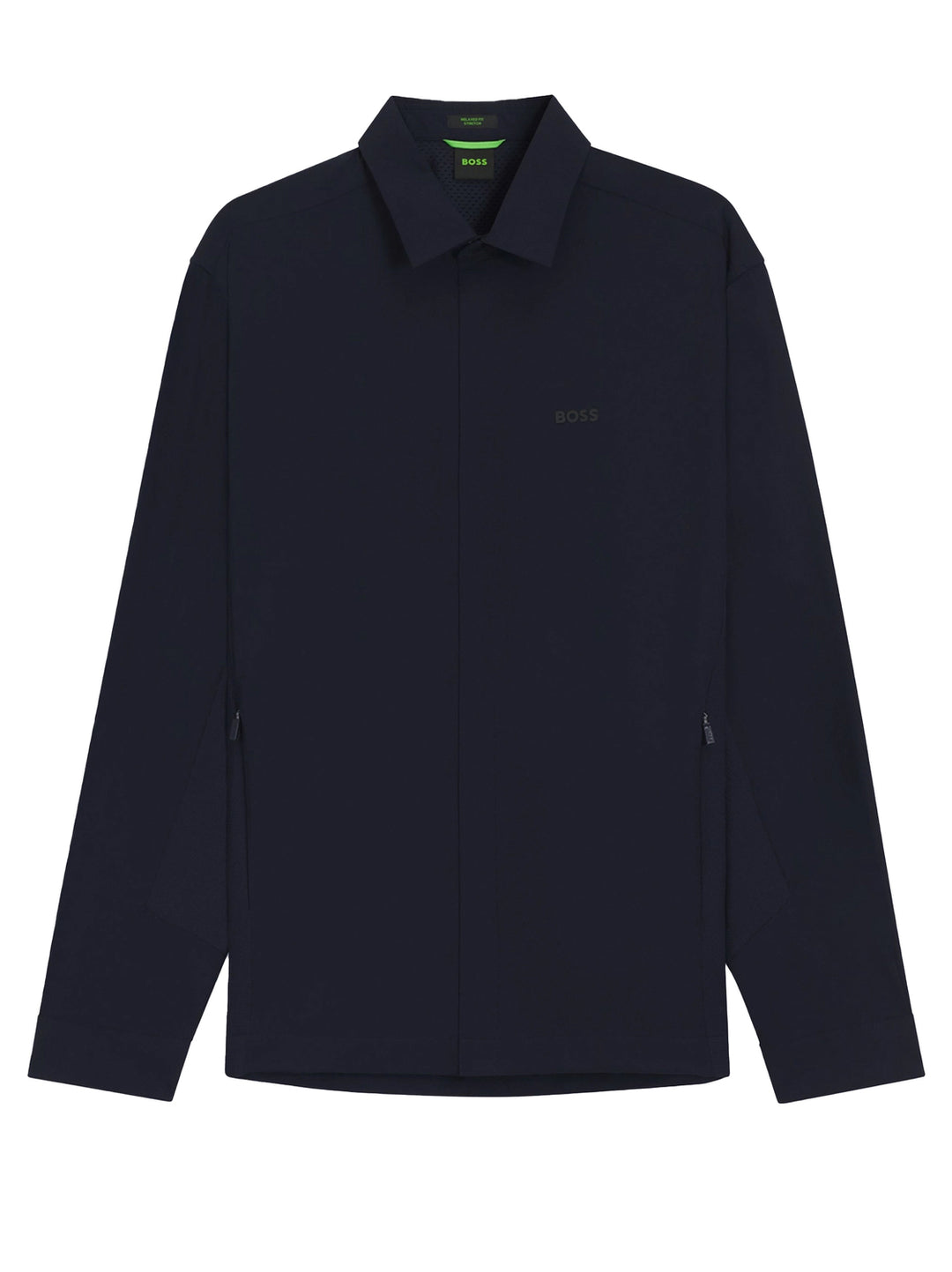 BOSS Green Sportjack – Blauw-88% polyamide, 12% elasthaan-HEREN JASSEN & JACKS-Blauw