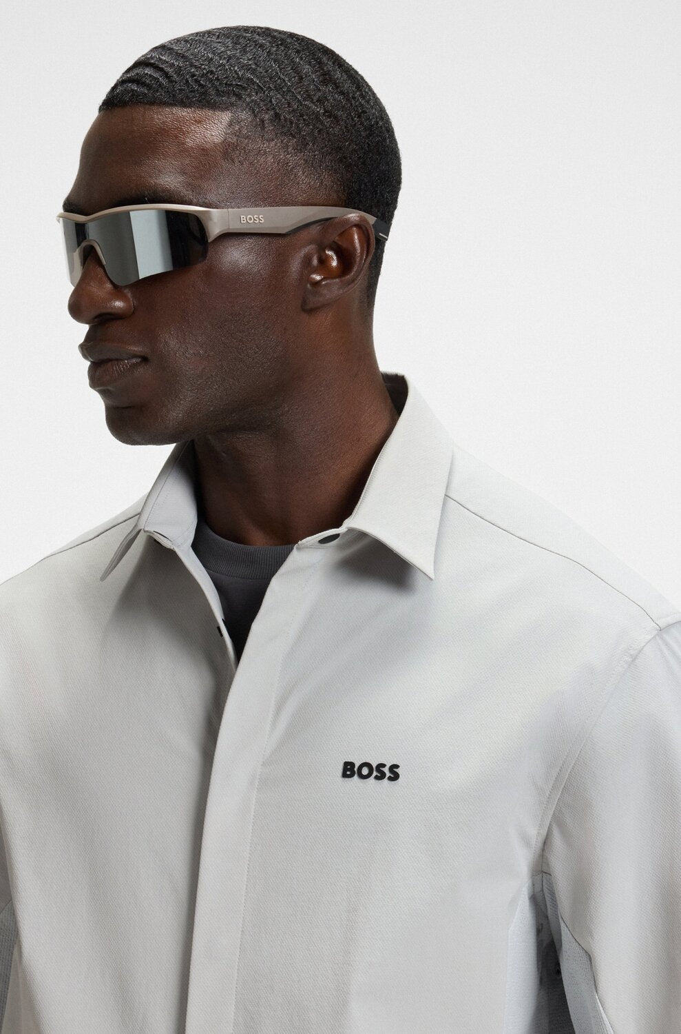 BOSS Green Urban TechDobby Jack – Grijs-88% polyamide, 12% elasthan -HEREN JASSEN & JACKS-Grijs