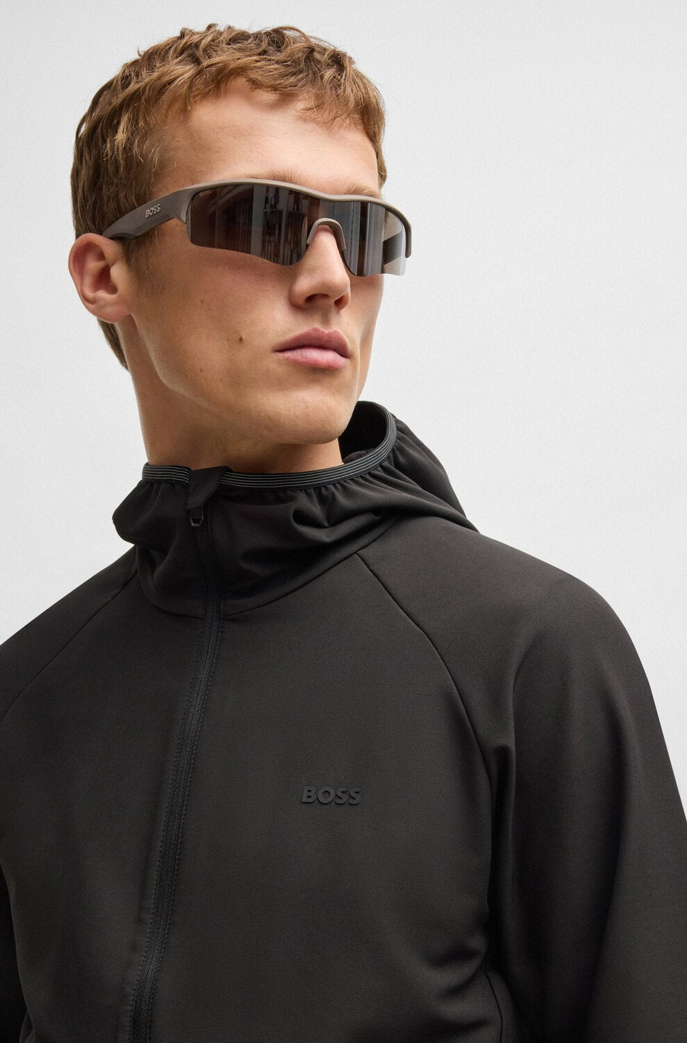 BOSS Green waterafstotende jas met stretch-95% Polyester (gerecycled), 5% Elastan<br />Voering jukstuk: 100% Polyester-HE