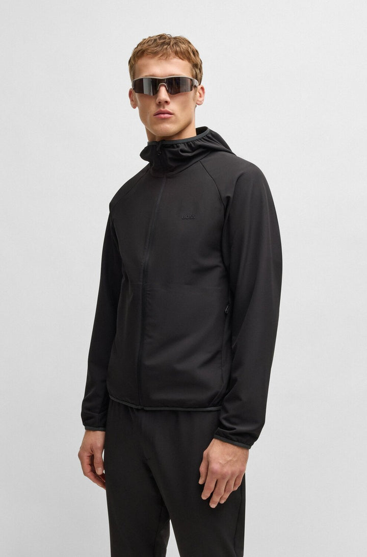 BOSS Green waterafstotende jas met stretch-95% Polyester (gerecycled), 5% Elastan<br />Voering jukstuk: 100% Polyester-HE