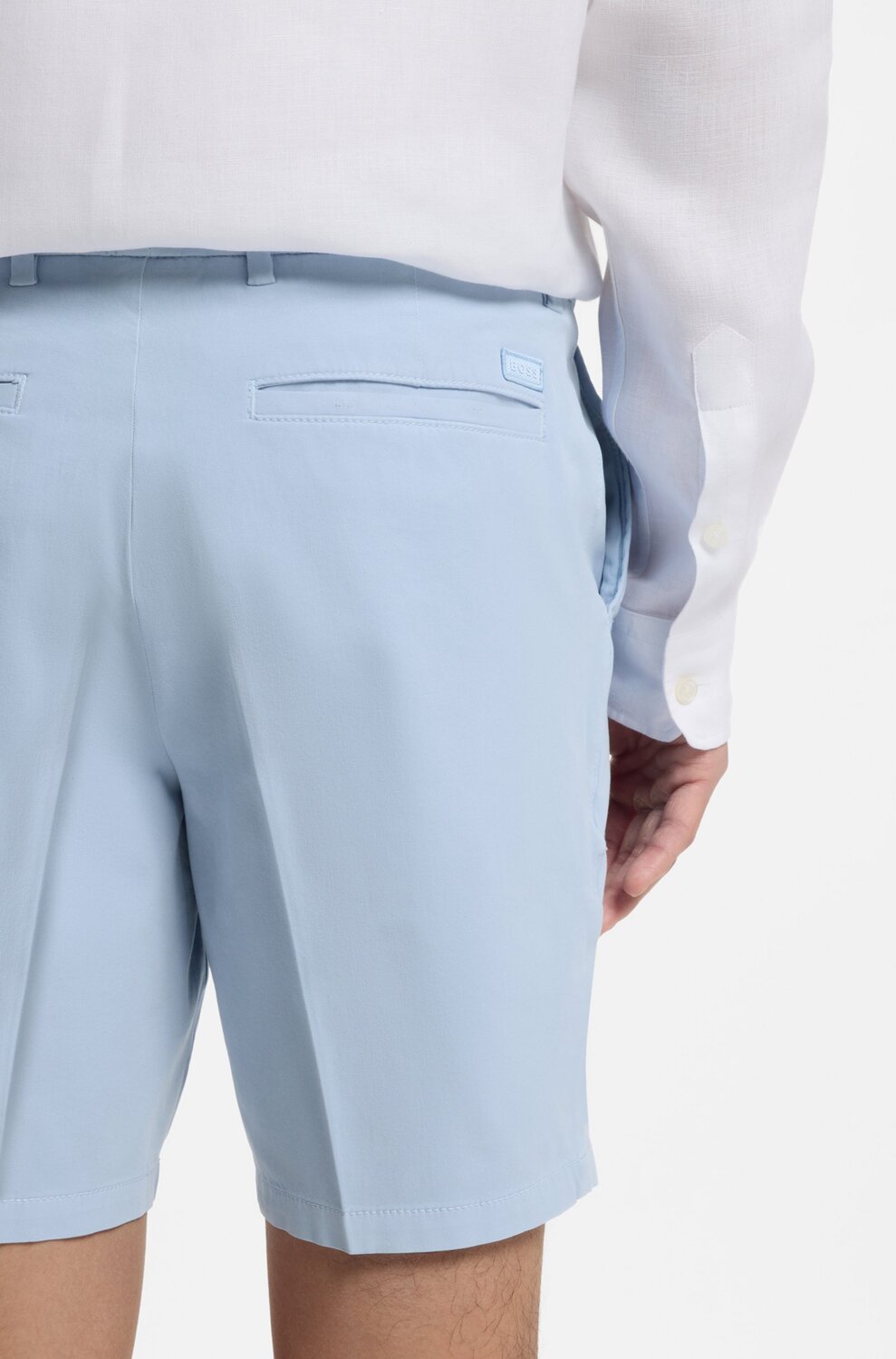 BOSS H-Kane1 Shorts – Blauw-93% katoen, 7% elastaan-HEREN BROEKEN-Blauw