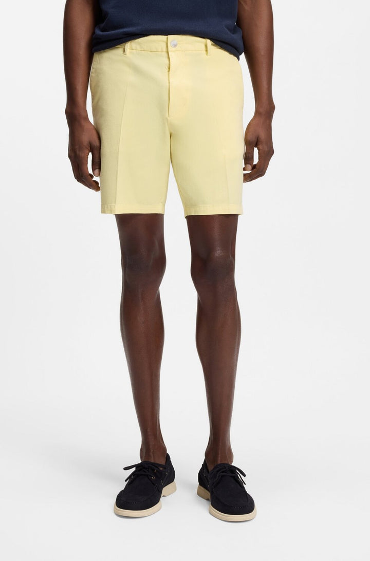 BOSS H-Kane1 Shorts – Geel-93% katoen, 7% elastaan-HEREN BROEKEN-Geel