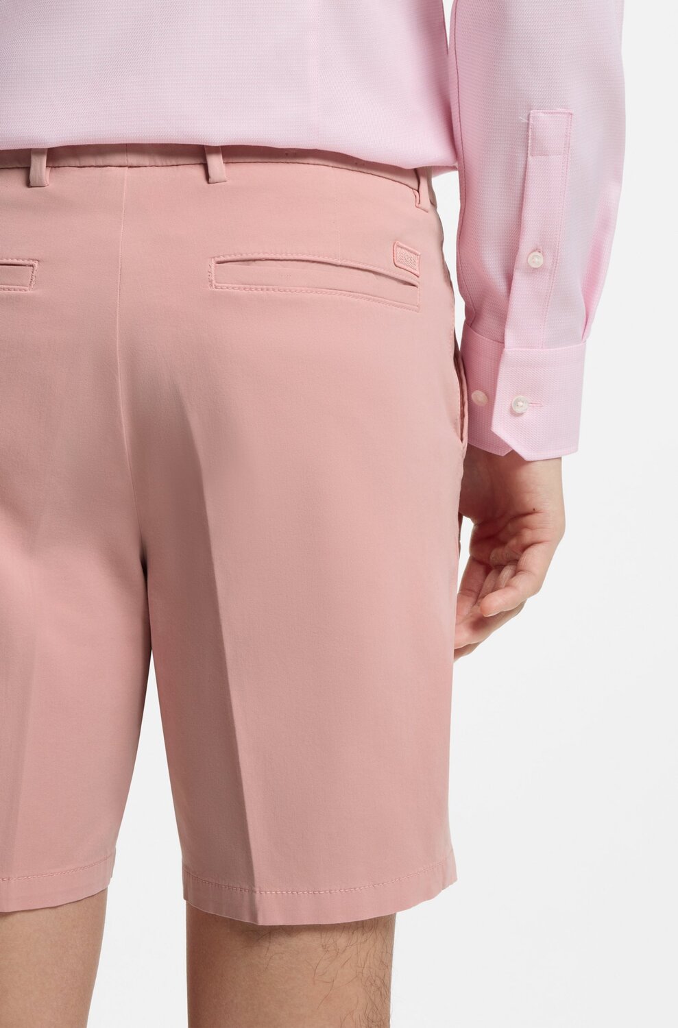 BOSS H-Kane1 Shorts – Roze-93% katoen, 7% elastaan-HEREN BROEKEN-Roze