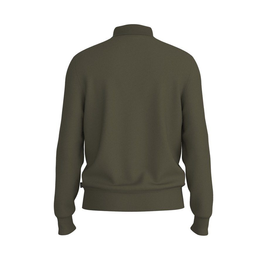 BOSS H-Lancione Merinowollen Polo Trui – Groen-100% wol-HEREN TRUIEN & VESTEN-Groen