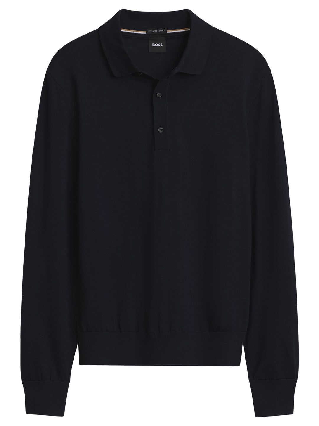 BOSS H-Lancione Polo – Blauw-100% wol-HEREN TRUIEN & VESTEN-Blauw