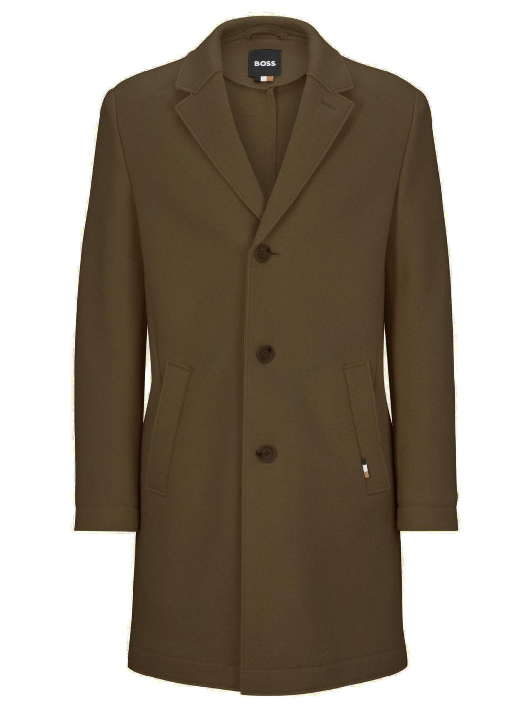 BOSS jersey slim-fit jas-100% wol-HEREN JASSEN & JACKS-Groen