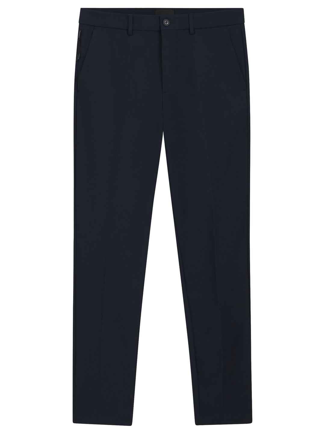 BOSS Kaiton Regular Fit Broek – Blauw-60% katoen, 33% polyamide, 7% elasthaan-HEREN BROEKEN-Blauw