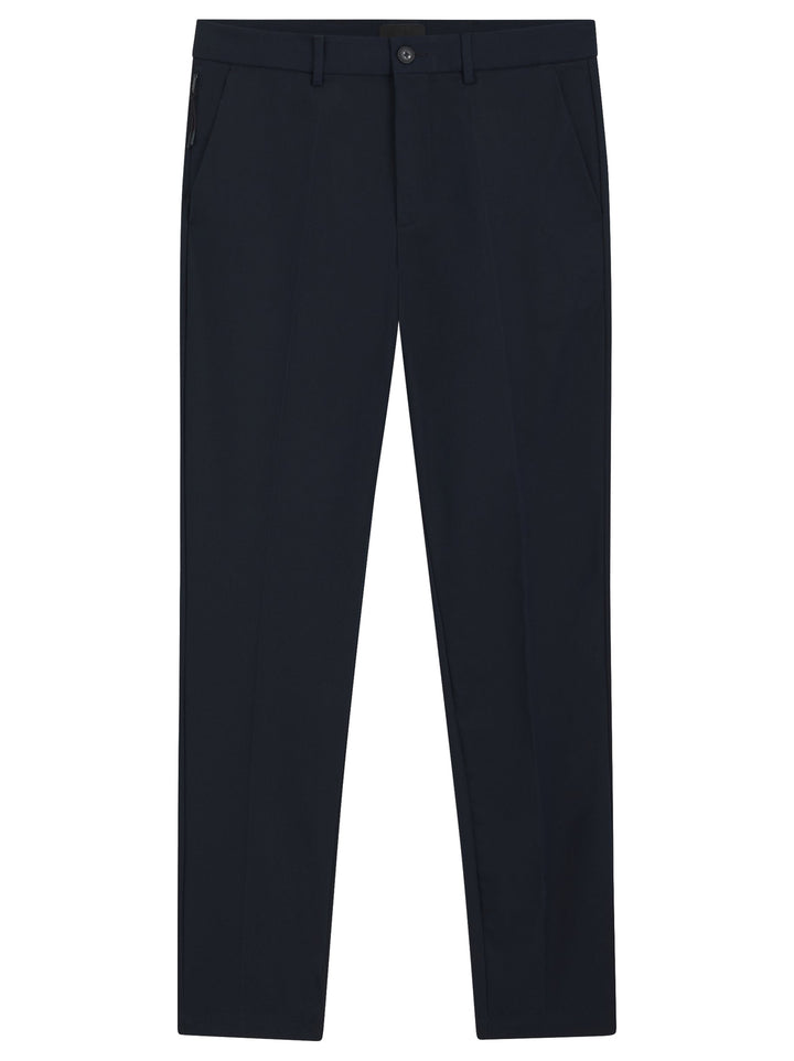 BOSS Kaiton Regular Fit Broek – Blauw-60% katoen, 33% polyamide, 7% elasthaan-HEREN BROEKEN-Blauw