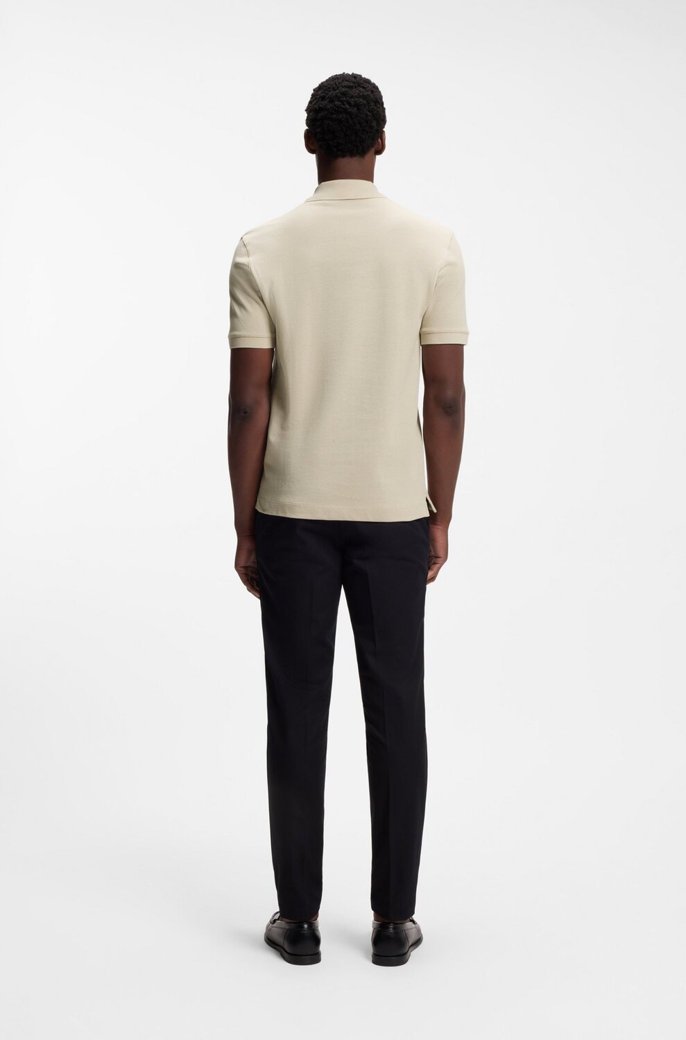 BOSS Katoenpiqué Pallas Polo – Beige-100% katoen-HEREN POLO'S & T-SHIRTS-Beige